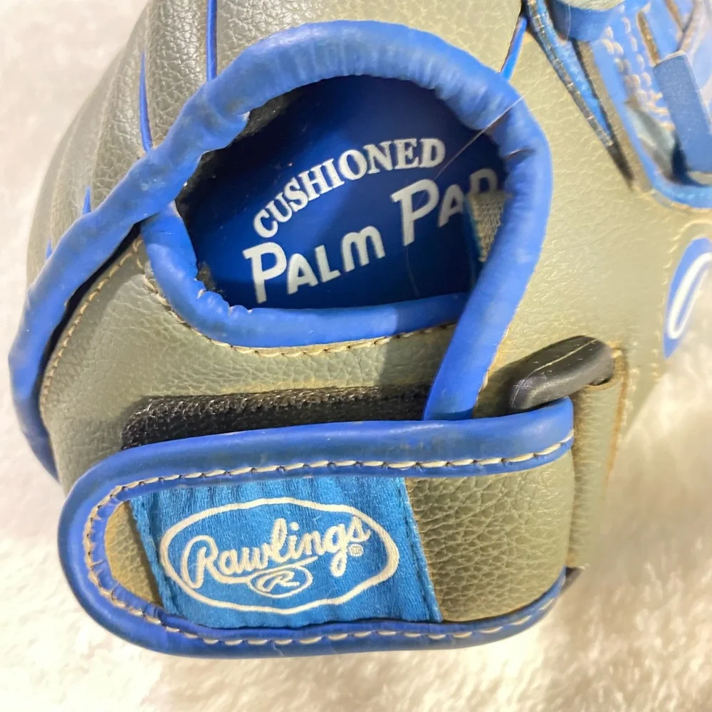 Rawlings Savage Youth Baseball Gloves 10 Performance Design Blue And Gray Sport